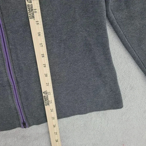 Eddie Bauer Sport Women's XL Full-Zip Sweatshirts Snowflake on Sleeve 28CT - Picture 3 of 9